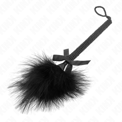 Kinknylon Rope Wand With Tickle Feathers And Black Bow 25 Cm | Niks.fi verkkokauppa