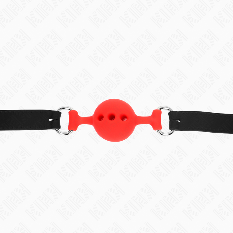 Kinkfull Silicone Gag 55 X 2 Cm With 4 Cm Ball Size S Red Adjustable 35-51 Cm | Niks.fi verkkokauppa