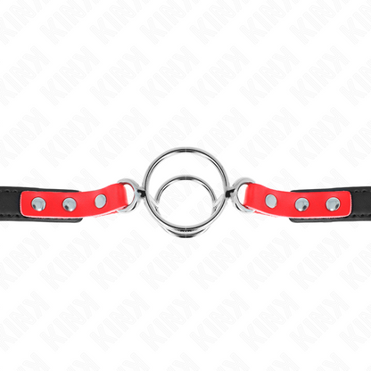 Kinkgag With Multiple O-Rings 4 / 4.8 Cm Red 38 X 56 Cm | Niks.fi verkkokauppa