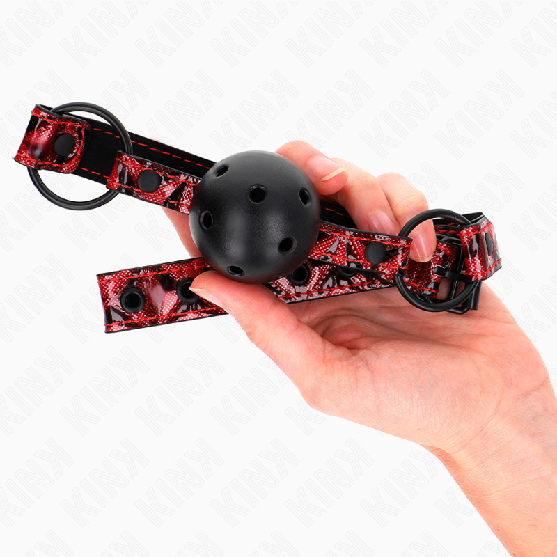Kinkdiamond Pattern Ball 4.5 Cm Gag Model 2 64.5 Cm Adjustable 42-60 Cm | Niks.fi verkkokauppa
