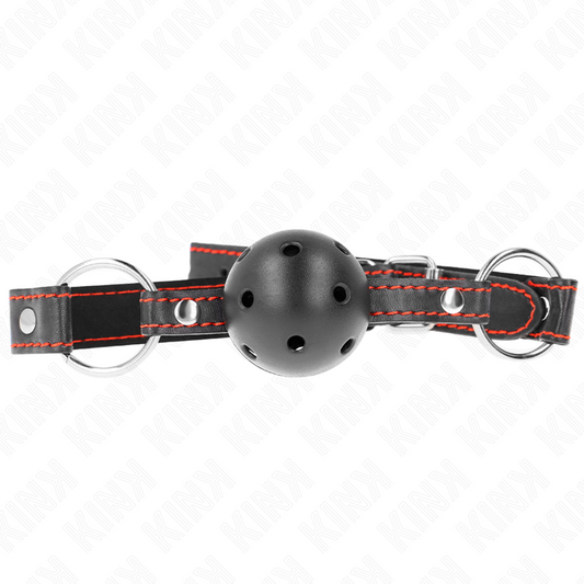 Kinkhollow Hard Black Ball Gag Model 2 65 X 2.5 Cm | Niks.fi verkkokauppa