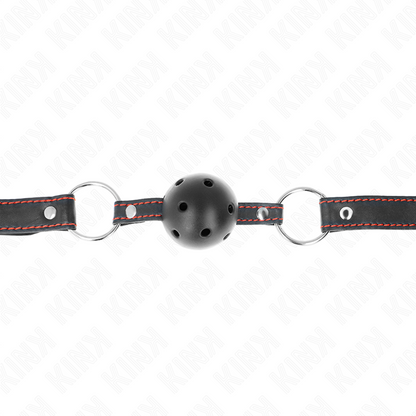 Kinkhollow Hard Black Ball Gag Model 2 65 X 2.5 Cm | Niks.fi verkkokauppa