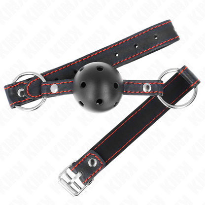 Kinkhollow Hard Black Ball Gag Model 2 65 X 2.5 Cm | Niks.fi verkkokauppa