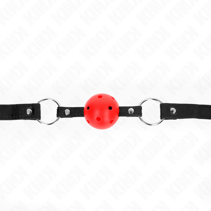 Kinkhollow Hard Red Ball 4.5 Cm Gag Model 1 63.5 X 2 Cm | Niks.fi verkkokauppa