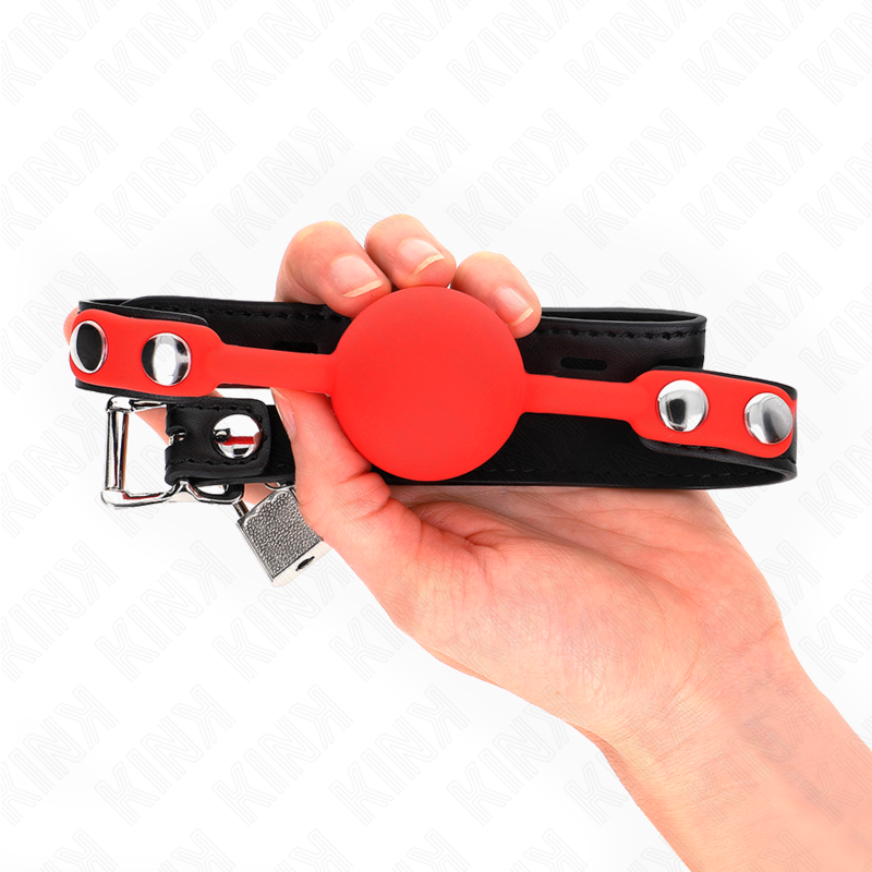 Kinksilicone Ball 4 Cm Gag With Lock 60 X 2 Cm | Niks.fi verkkokauppa