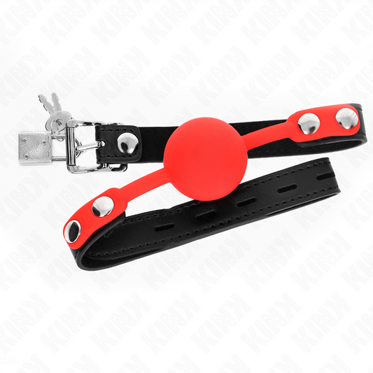 Kinksilicone Ball 4 Cm Gag With Lock 60 X 2 Cm | Niks.fi verkkokauppa