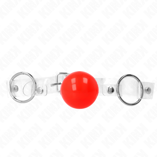 Kinkred Transparent Pvc Ball 4 Cm Gag Adjustable | Niks.fi verkkokauppa