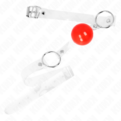 Kinkred Transparent Pvc Ball 4 Cm Gag Adjustable | Niks.fi verkkokauppa