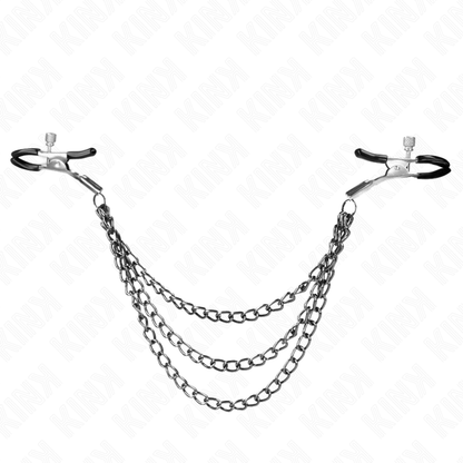 Kinknipple Clamps With 3 Chains Black 20/23/28 Cm | Niks.fi verkkokauppa