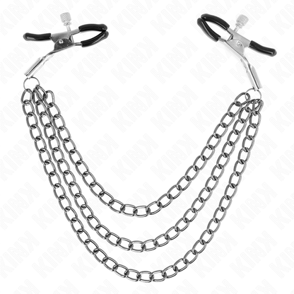 Kinknipple Clamps With 3 Chains Black 20/23/28 Cm | Niks.fi verkkokauppa