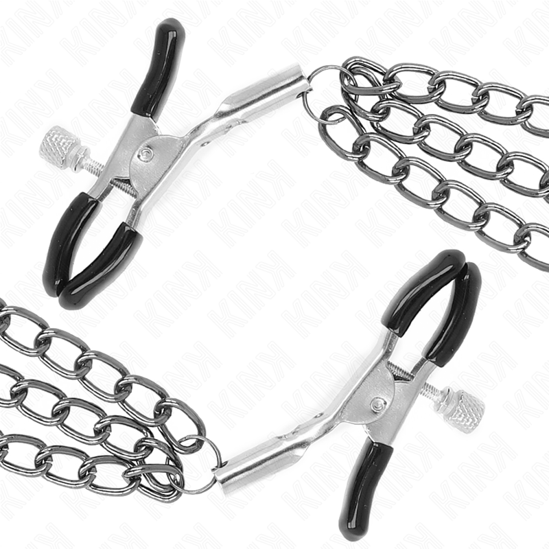 Kinknipple Clamps With 3 Chains Black 20/23/28 Cm | Niks.fi verkkokauppa