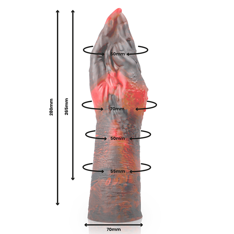 Lilith Dildo Evil Demon L | Niks.fi verkkokauppa