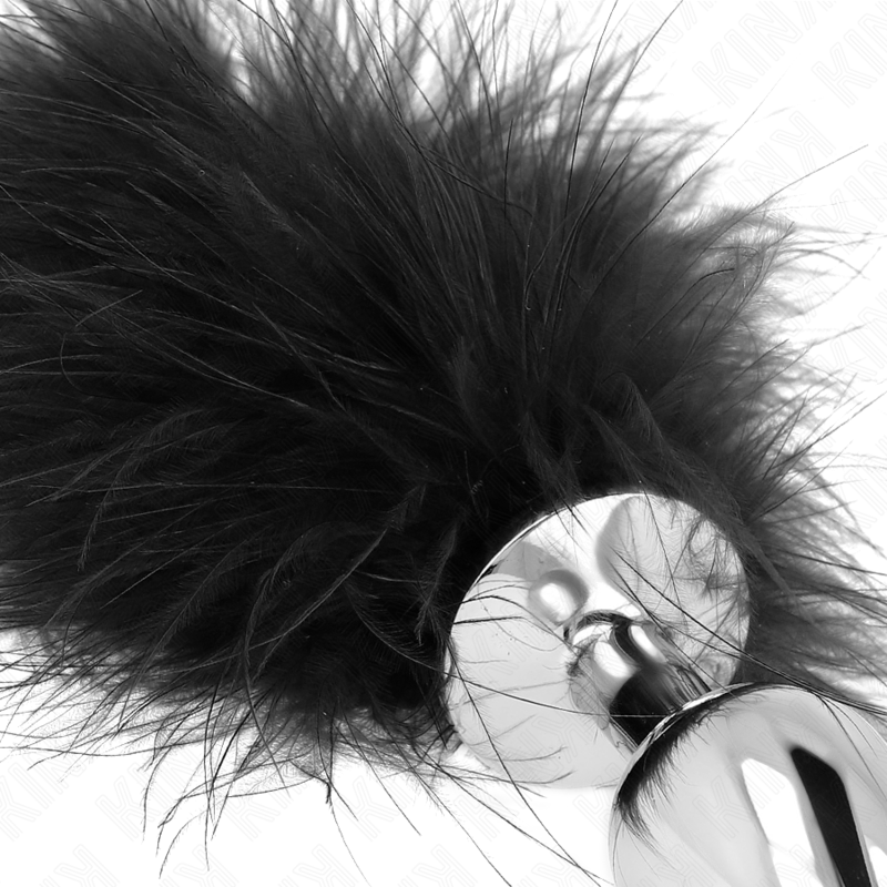 Kinkstainless Steel Anal Plug 11 X 7 Cm With Feather 11 Cm | Niks.fi verkkokauppa