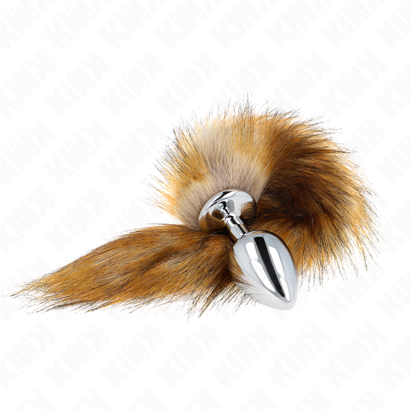 Kinkanal Plug Size L 10 X 4 Cm With Synthetic Tail 40 Cm Brown | Niks.fi verkkokauppa