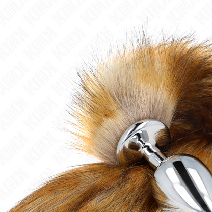Kinkanal Plug Size L 10 X 4 Cm With Synthetic Tail 40 Cm Brown | Niks.fi verkkokauppa