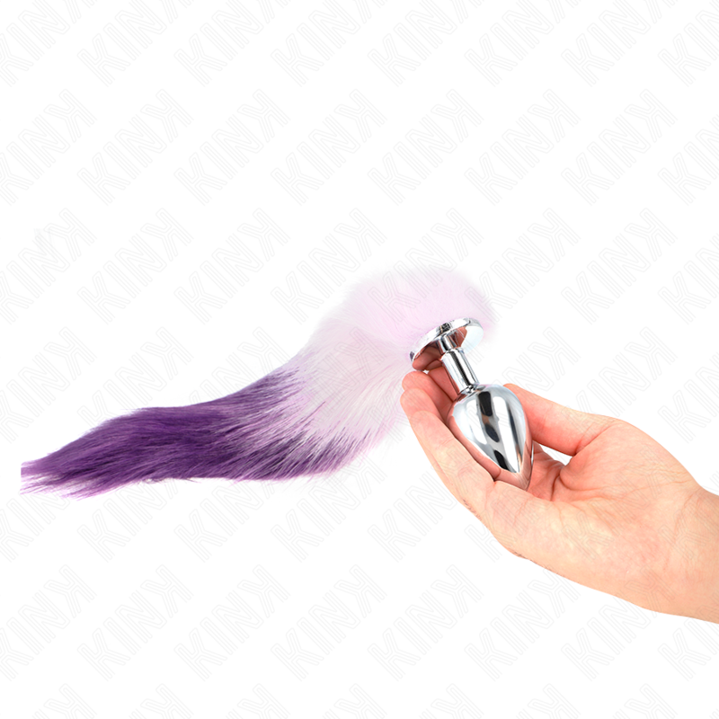 Kinkanal Plug Size L 10 X 4 Cm With Synthetic Tail 40 Cm Purple | Niks.fi verkkokauppa
