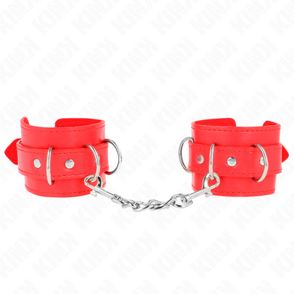 Kink3 D-Ring Wrist Restraints Adjustable Red 17.5-25 Cm X 6 Cm | Niks.fi verkkokauppa