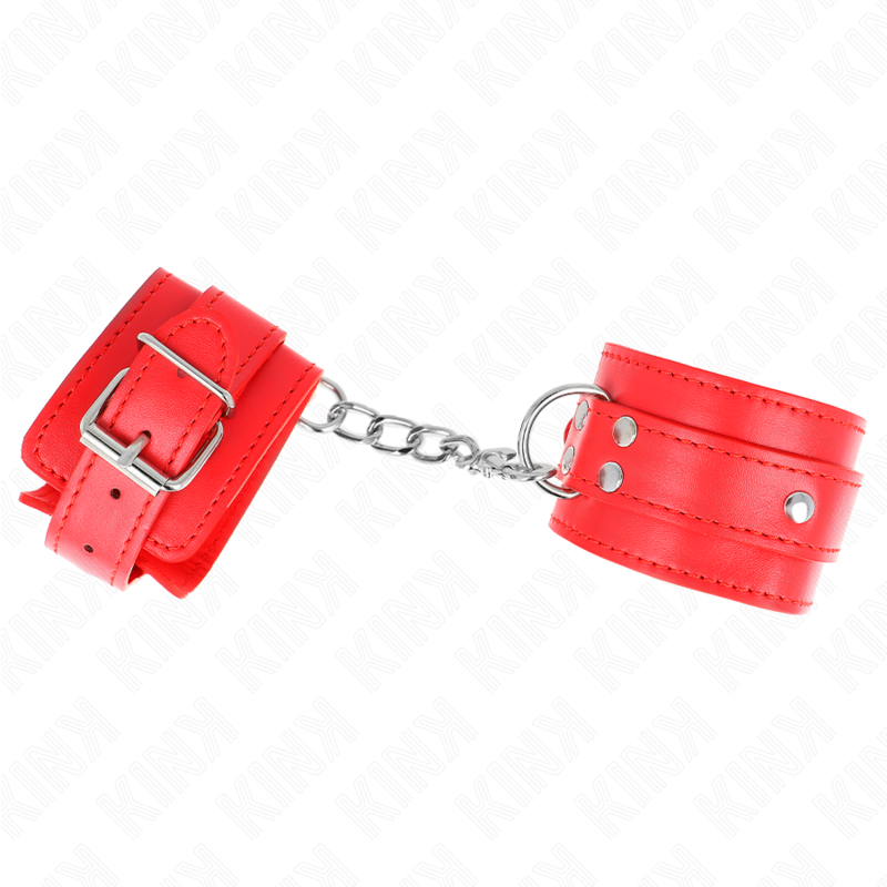 Kink3 D-Ring Wrist Restraints Adjustable Red 17.5-25 Cm X 6 Cm | Niks.fi verkkokauppa