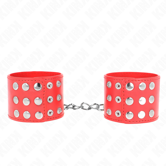 Kinkwrist Restraints With Snap Fasten Red Adjustable 19-24 Cm X 5.5 Cm | Niks.fi verkkokauppa