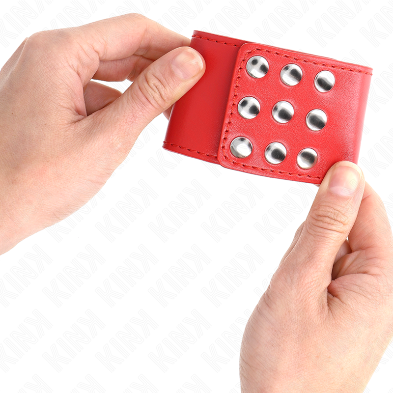 Kinkwrist Restraints With Snap Fasten Red Adjustable 19-24 Cm X 5.5 Cm | Niks.fi verkkokauppa