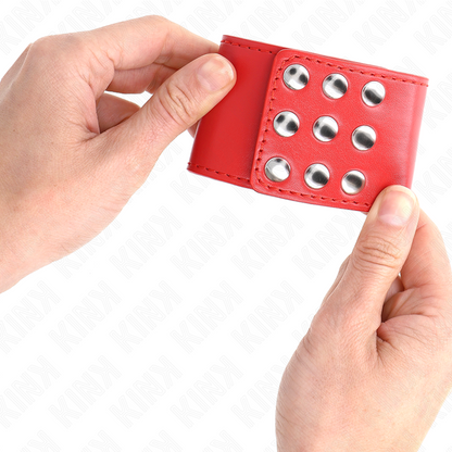 Kinkwrist Restraints With Snap Fasten Red Adjustable 19-24 Cm X 5.5 Cm | Niks.fi verkkokauppa