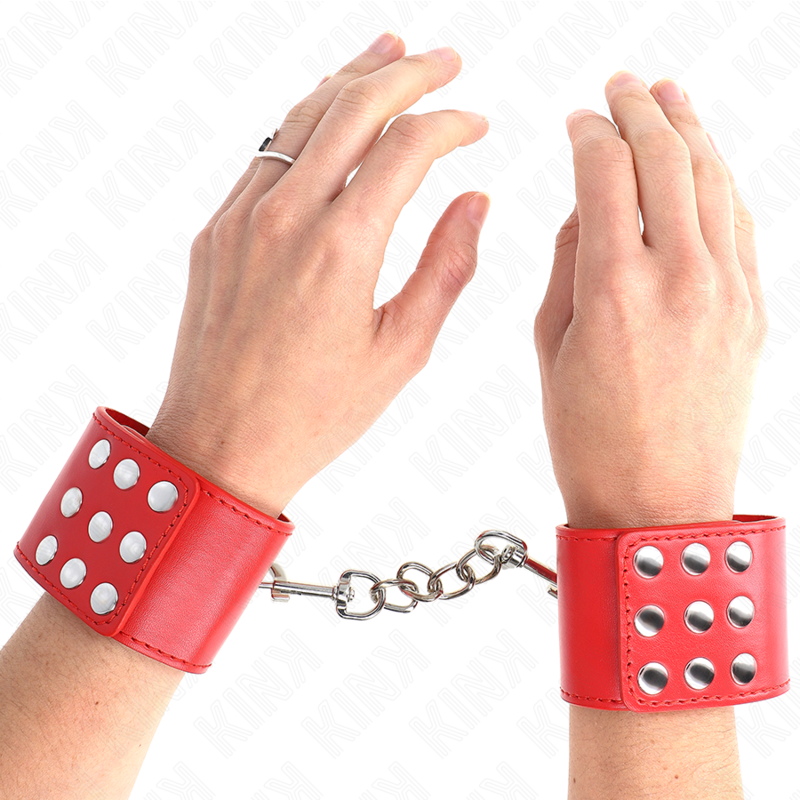 Kinkwrist Restraints With Snap Fasten Red Adjustable 19-24 Cm X 5.5 Cm | Niks.fi verkkokauppa