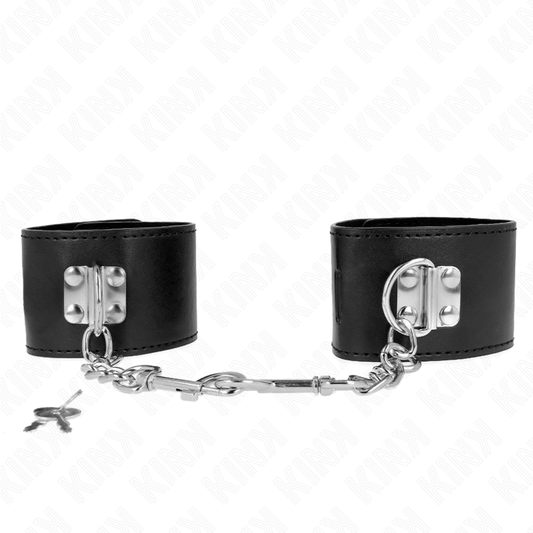 Kinkwrist Restraints With Padlock Closure Black Adjustable 16-23 Cm X 5.5 Cm | Niks.fi verkkokauppa