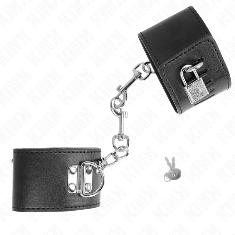 Kinkwrist Restraints With Padlock Closure Black Adjustable 16-23 Cm X 5.5 Cm | Niks.fi verkkokauppa