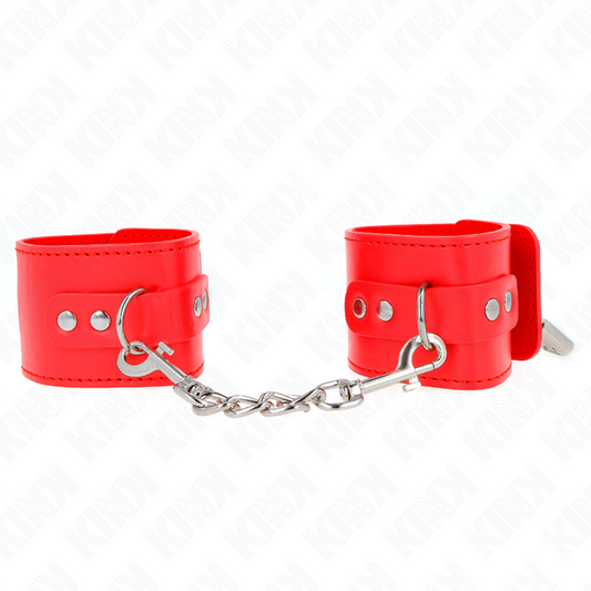 Kinkwrist Restraints With Padlock Closure Red Adjustable 16-23 Cm X 5.5 Cm | Niks.fi verkkokauppa