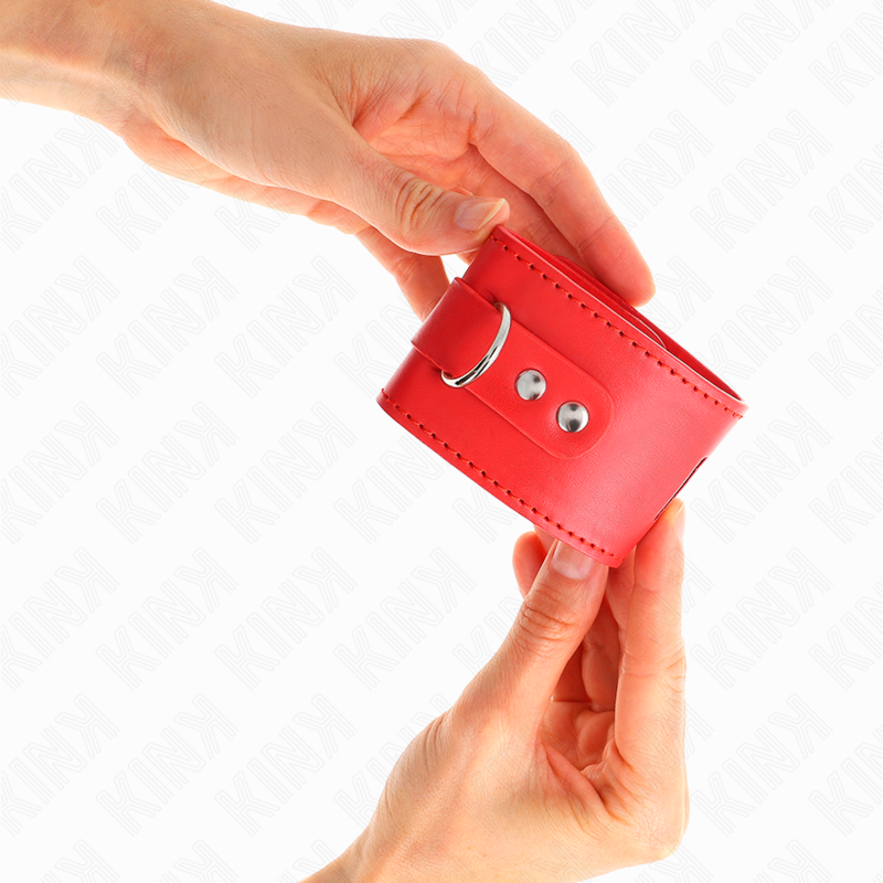 Kinkwrist Restraints With Padlock Closure Red Adjustable 16-23 Cm X 5.5 Cm | Niks.fi verkkokauppa