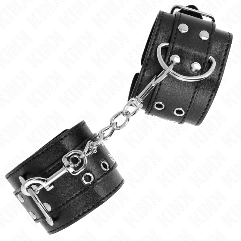 Kinkdouble Buckle Wrist Restraints Black Adjustable 19-26 Cm | Niks.fi verkkokauppa