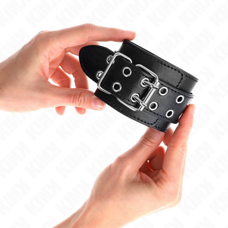 Kinkdouble Buckle Wrist Restraints Black Adjustable 19-26 Cm | Niks.fi verkkokauppa