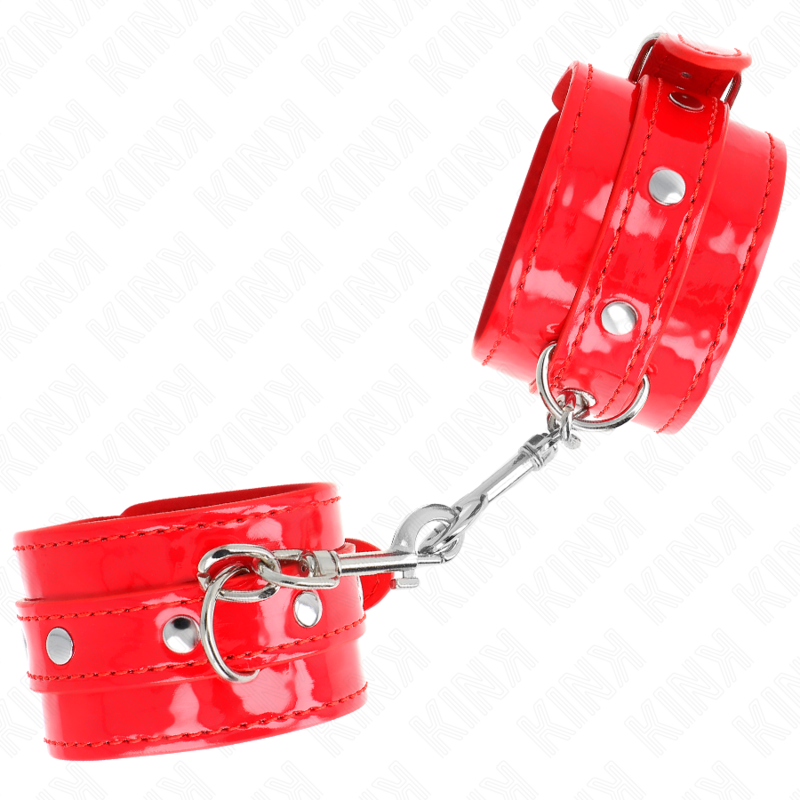 Kinkshiny Hand Cuffs Red Adjustable 23-33 Cm | Niks.fi verkkokauppa