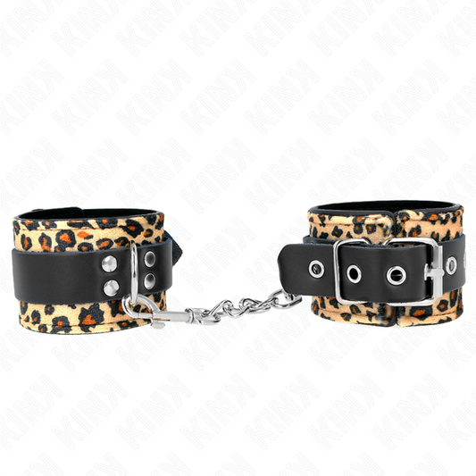 Kinkleopard Real Leather Wrist Restraint Adjustable 18-29 Cm X 5.5 Cm | Niks.fi verkkokauppa