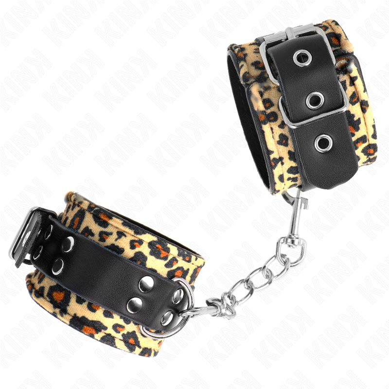 Kinkleopard Real Leather Wrist Restraint Adjustable 18-29 Cm X 5.5 Cm | Niks.fi verkkokauppa
