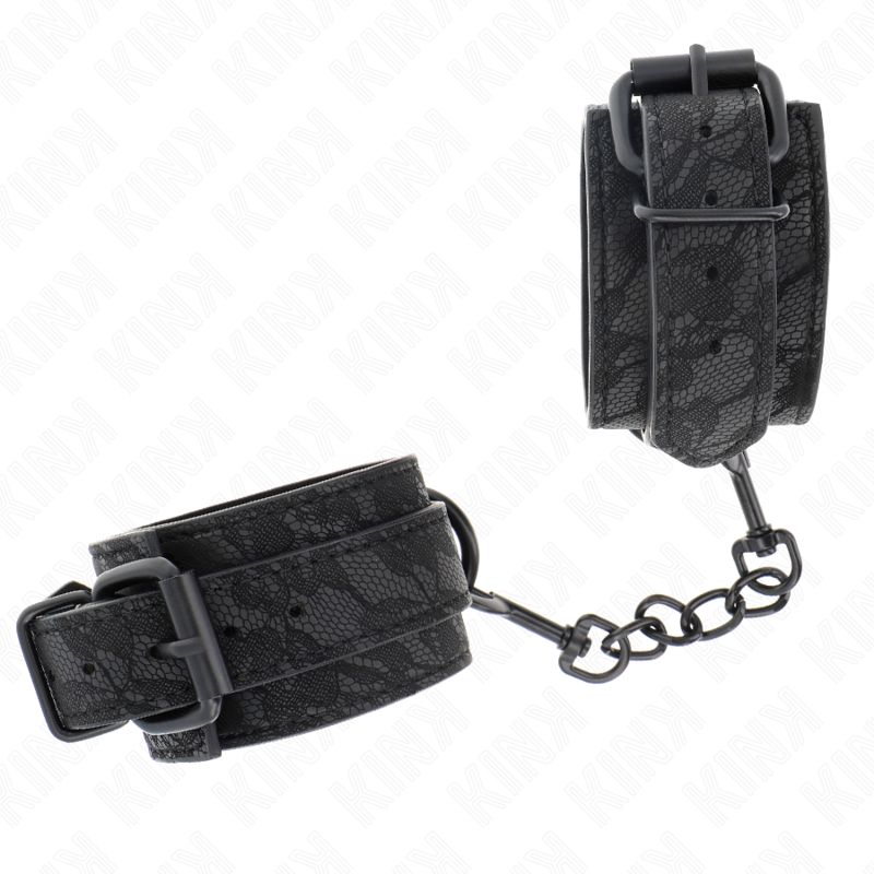 Kinkdark Lace Covered Wrist Cuffs Adjustable Black 19-26 Cm | Niks.fi verkkokauppa