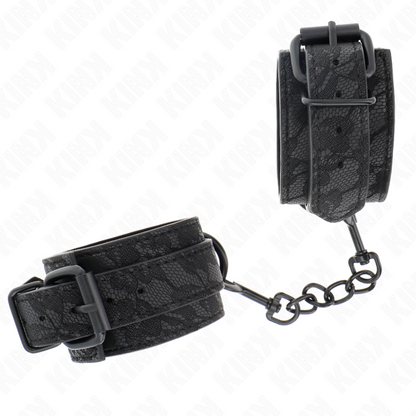 Kinkdark Lace Covered Wrist Cuffs Adjustable Black 19-26 Cm | Niks.fi verkkokauppa