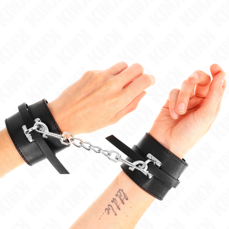 Kinkdeluxe Locking Wrist Restraints Black Adjustable 14.5-21 Cm X 6 Cm | Niks.fi verkkokauppa