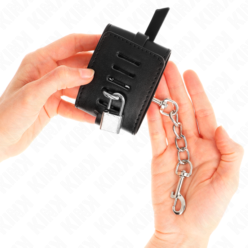 Kinkdeluxe Locking Wrist Restraints Black Adjustable 14.5-21 Cm X 6 Cm | Niks.fi verkkokauppa