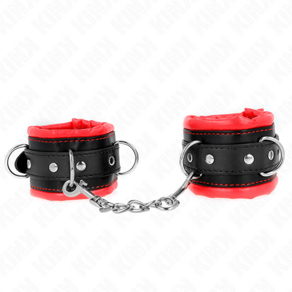 Kinkheavy Wrist Restraints With Red Fur Lined Adjustable 20-30 Cm X 6 Cm | Niks.fi verkkokauppa