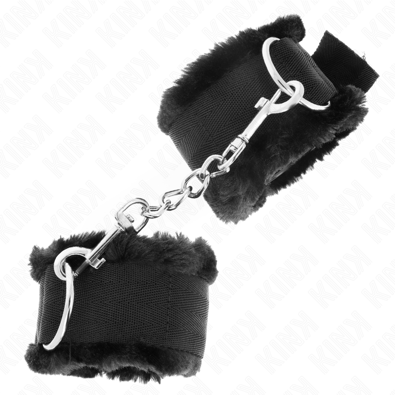 Kinkfurry Lined Wrist Restraints Black Adjustable 17-31 Cm X 7 Cm | Niks.fi verkkokauppa