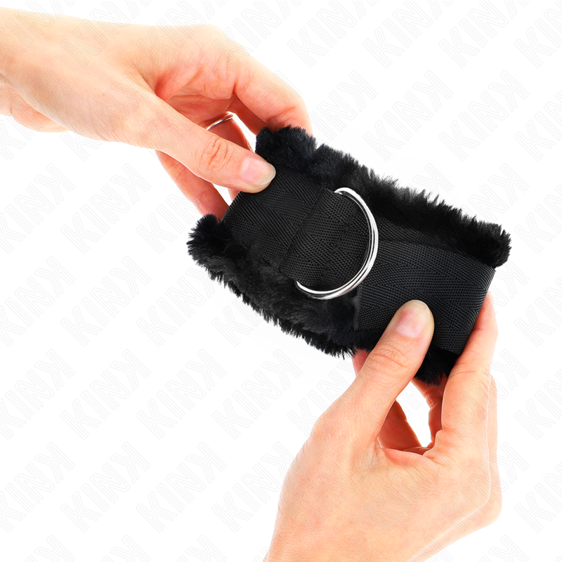 Kinkfurry Lined Wrist Restraints Black Adjustable 17-31 Cm X 7 Cm | Niks.fi verkkokauppa