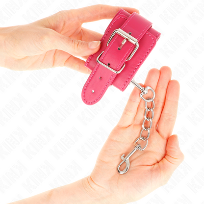 Kinkwrist Restraints Raspberry Rose With Raspberry Rose Lining Adjustable 20-28 Cm X 5.5 Cm | Niks.fi verkkokauppa