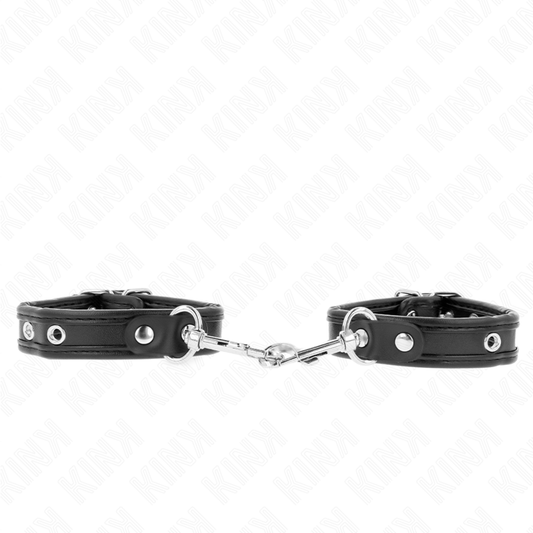 Kinkmini Black Wristbands With Studs Adjustable 16-22 Cm X 2 Cm | Niks.fi verkkokauppa