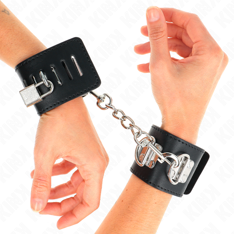 Kinkmultiposition Wrist Restraints With Padlock Closure Black Adjustable 16-23 Cm X 5.5 Cm | Niks.fi verkkokauppa