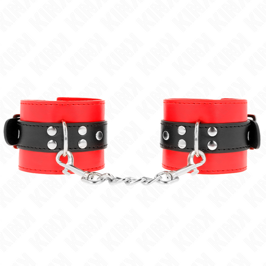 Kinkwrist Restraints Red With Black Belt Adjustable 17-28 Cm X 6 Cm | Niks.fi verkkokauppa