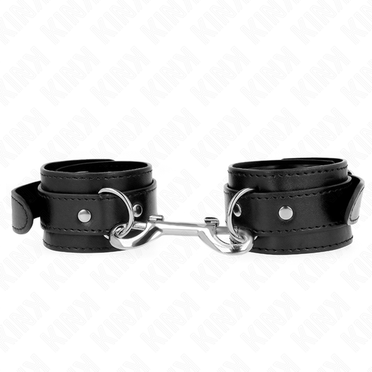 Kinkwrist Restraints-Single Rivet Row Black Adjustable 17-28 Cm X 5 Cm | Niks.fi verkkokauppa