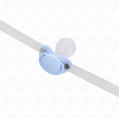 Kinklight Blue Pacifier Shaped Gag 5.5 X 4 Cm Adjustable 43-60 Cm | Niks.fi verkkokauppa