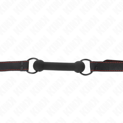 Kinkbone Gag With Leatherette Strap Black Adjustable 41-57 Cm | Niks.fi verkkokauppa