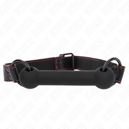 Kinkbone Gag With Leatherette Strap Black Adjustable 41-57 Cm | Niks.fi verkkokauppa